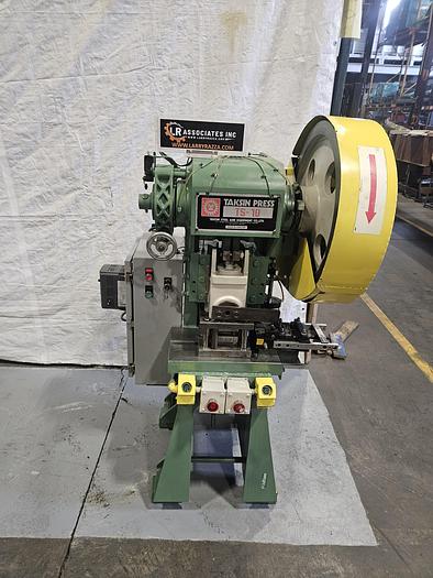 Used 10 Ton Mechanical Punch Press with 3" Rapid Air Feed Stamping Brass Steel Automatic or Single Operation... Excellent Condition!