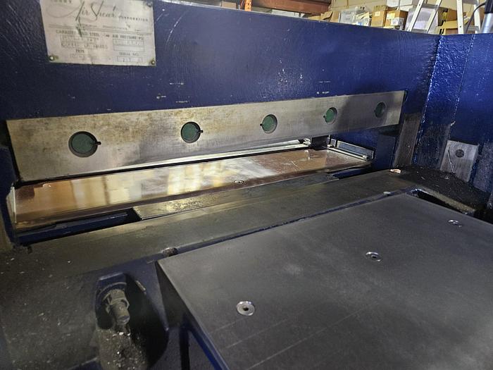 Used Hydraulic 24" Metal Shear Cut 1/4" Brass or Copper Plate