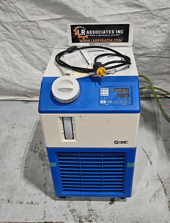 Used SMC HRS024-AF-20-BT THERMO CHILLER – 2.5 kW COOLING CAPACITY – 208-230V SINGLE PHASE – 2019 – MADE IN JAPAN – TESTED
