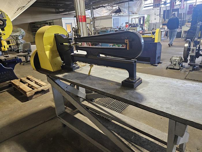 Used Pexto Model 299B Motorized Ring & Circle Cutter sheet metal shear 20 GA x 42" 110V