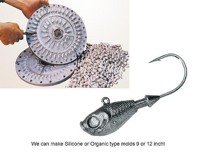 Used Contenti 12 Inch Spin Casting Machine for Rubber Molds Fishing Lures Sinkers Jigs Centrifugal Cast Lead Pewter Zinc