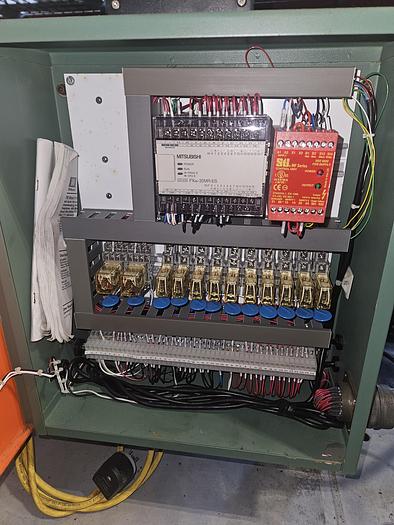 Used Automatic Tube or Rod Cutting Sawing Machine Feed & Cut Continuously cuts length