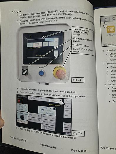 Used Vertrod PAC Machine MEDV36EP/P-CAN-AE-3/8_SP-230v