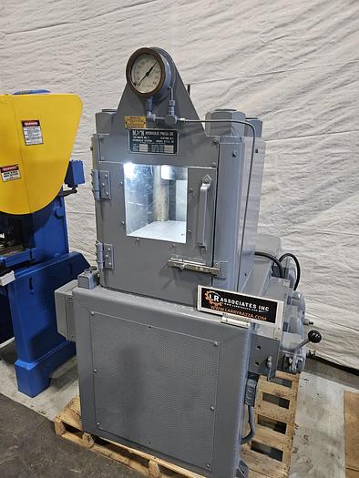 Used Clifton 200 Ton Hydraulic Hobbing Coining Press Metal Forming Brass Copper Steel Gold Silver 