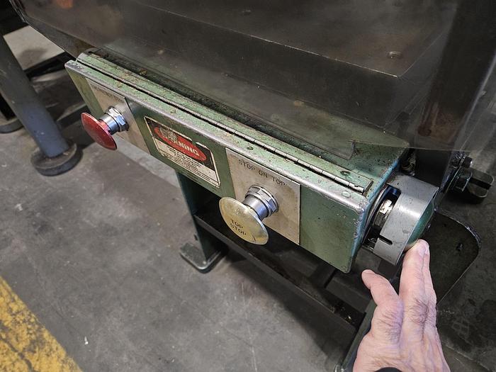 Used 15 Ton Rousselle Punch Press Air Clutch Air Brake 2" Stroke Variable Speed Control