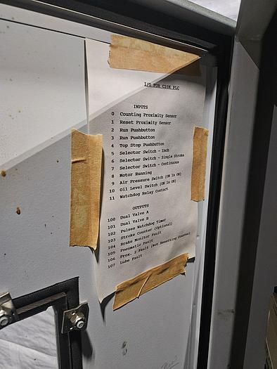 Used 15 Ton Rousselle Punch Press Air Clutch Air Brake 2" Stroke Variable Speed Control