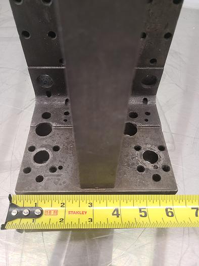 Used 8 x 6 Inch Steel Knee for Milling Grinding Set Up Machine Square 90 degree Angle Plate Mounting