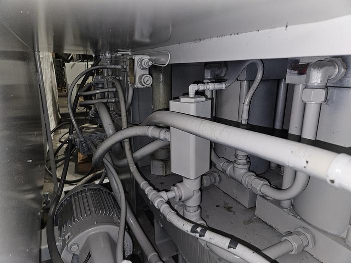 Used Wabash 100 Ton Hydraulic Press Model# 100-2424-STMAC with Heated Platens Molding & Laminating 