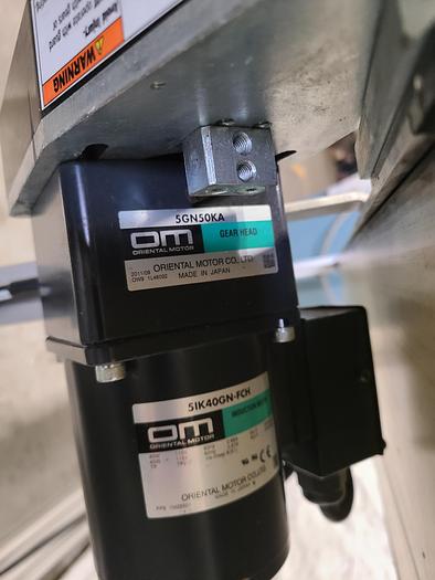 Used Automation Motorized Conveyer 7 Feet by 12 Inches Adjustable Legs 110 Volts