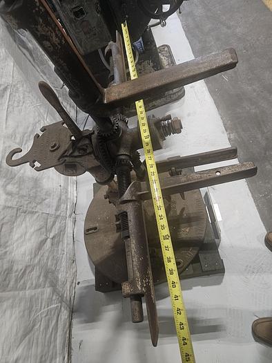 Used Littell 3500 Lb. Metal Stock Feed Reel Payoff Adjustable 48 inch