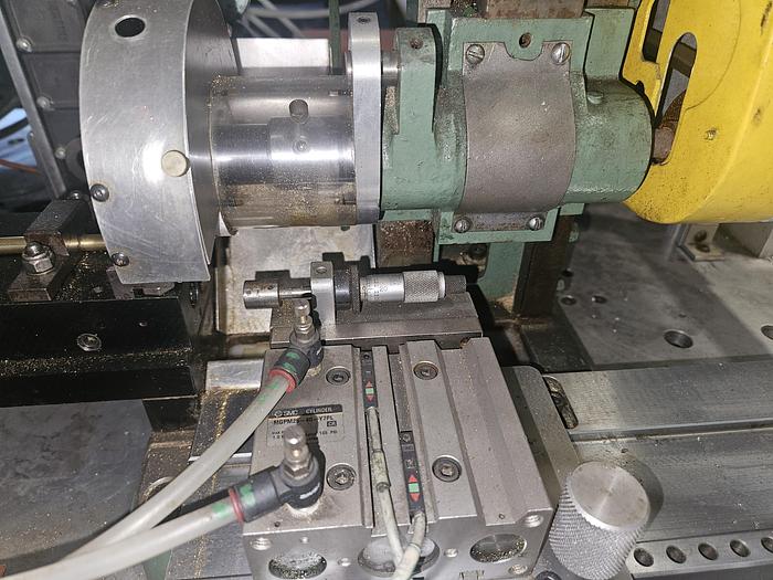 Used Automatic Tube or Rod Cutting Sawing Machine Feed & Cut Continuously cuts length