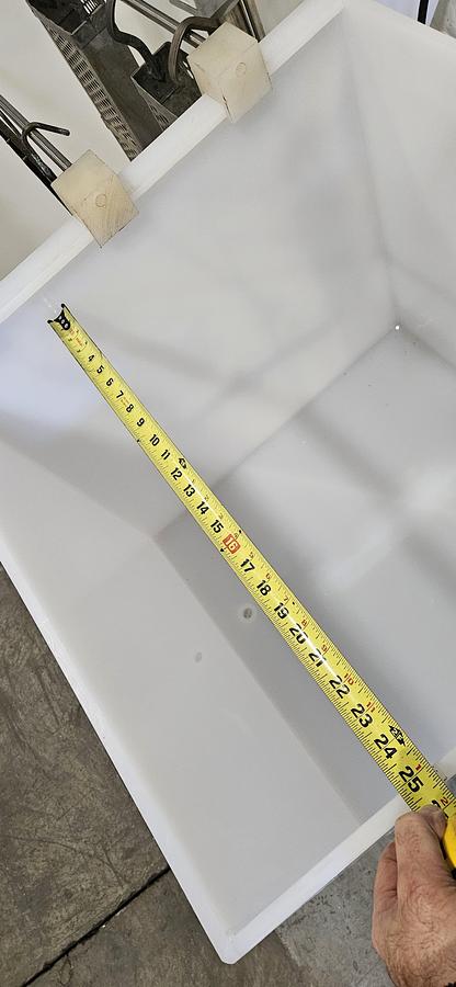 Custom Made Quad 24"x 4 Chambers Plating Tank Electroplating Nickel Gold Copper TANK ONLY!