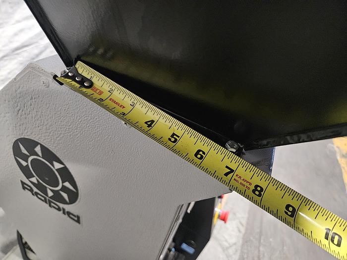 Used Rapid Model 150-21 Plastic Grinder Granulator 6 x 8 inch Throat 3 HP 220V 3Phase