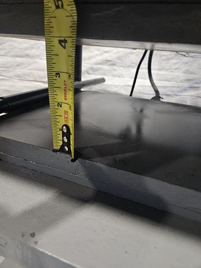 Used 12 inch Hydraulic Vulcanizer with Gauge Makes Spin Cast Rubber Molds Romanoff Brand 220V 1Phase