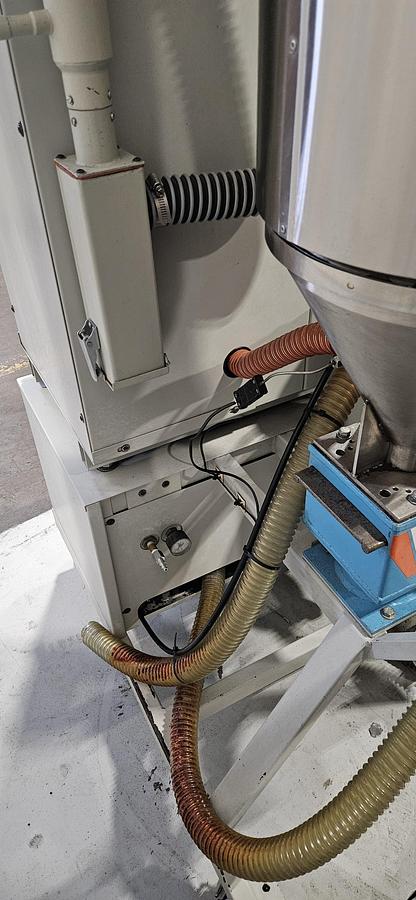 Used DRI-AIR HPD-2 HIGH-TEMP DESICCANT RESIN DRYER – RH60 60 LB STAINLESS STEEL HOPPER – NO-SPILL RECEIVER – PNEUMATIC VACUUM LOADER – DIGITAL DEW POINT CONTROL – 480V 3 PHASE – TESTED
