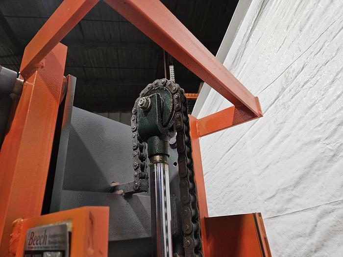 Used Beech Presto Electric Lift Truck with Roller Table Slide Heavy Items 70 inch max height 12 volt with charger