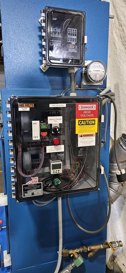 Used FILTER 1 HYDROTRON WET DUST COLLECTOR – 1000 CFM – COMBUSTIBLE DUST SAFE – 460V 3PH