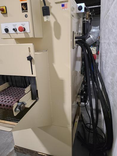 Used Empire Automatic Inline Conveyer Sand Blasting Machine Complete System Model # IL 885