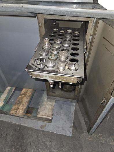 Used Hardinge Super Precision HC Chucker Turret Lathe with Tooling Running Perfectly! Drill Tap Groove FAST!