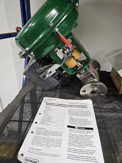 Fisher Baumann 54.24588SVF  1" Valve with Actuator 1052 Medical Dairy Stainless Steel