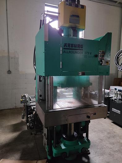 Used 55 Ton Arburg Vertical Injection Molding Machine Model 375V 500-100 1 ounce shot 2011