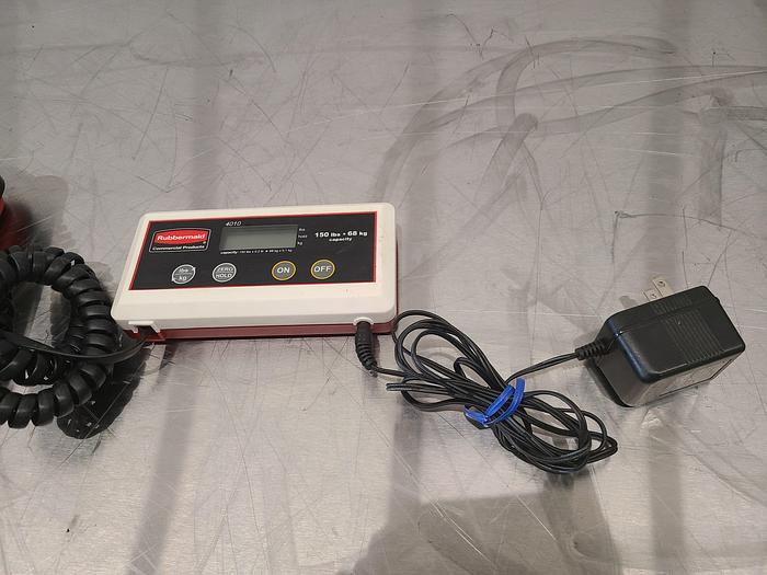 Used Rubbermaid 150 Lb Digital Scale 110V 12 Inch Platform 