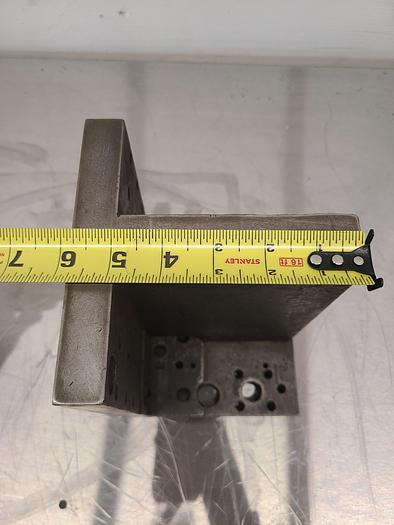 Used 8 x 6 Inch Steel Knee for Milling Grinding Set Up Machine Square 90 degree Angle Plate Mounting