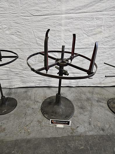 Used Littell 37 inch Reel Payoff for feeding metal stock to power punch press