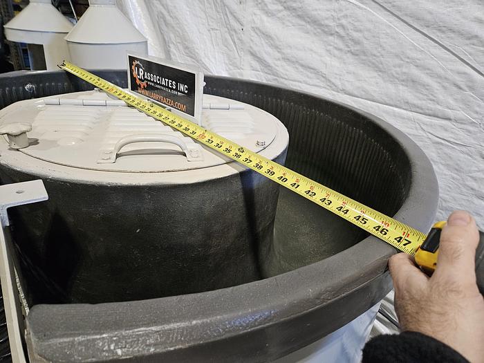 Used Sweco 10 Cubic FT Vibratory Finisher with Automatic Separation Smooth Polish Metal Plastic Fast Pristine! 