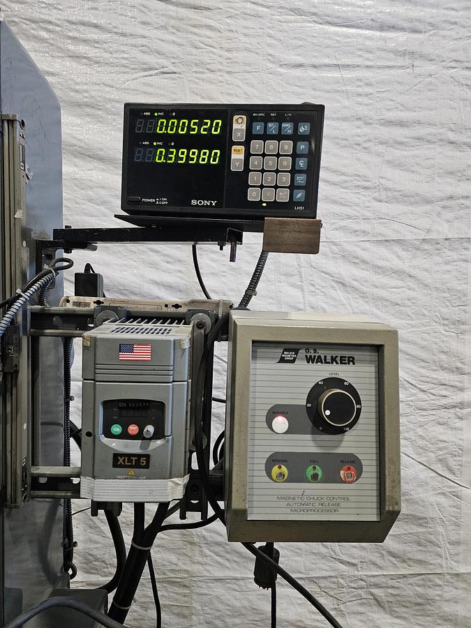 Used MITSUI HIGH-TEC MSG-200MH 6" x 12" MANUAL SURFACE GRINDER – DRO – VFD – WALKER ELECTRIC MAG CHUCK – MICRO-FEED DIALS – EXCELLENT CONDITION