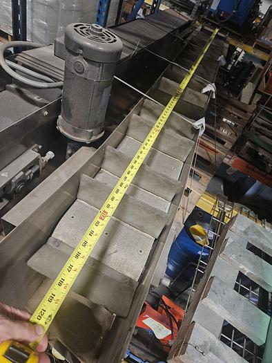 Used Stainless Steel Conveyors 10 Ft long x 10" wide 220v 3 Phase 