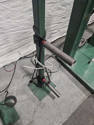 Used TWO Durant Motorized Braking Stock Reel Payoff with Coil Feed Sensors