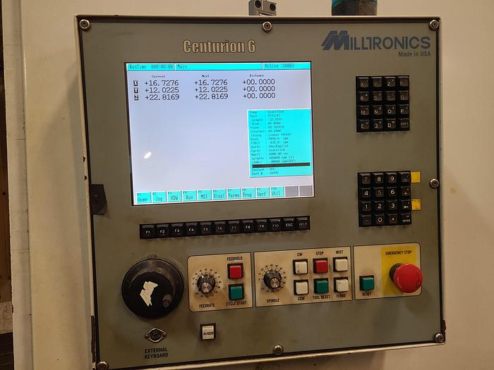 Used Milltronics VM25 CNC Vertical Milling Machine with Tooling