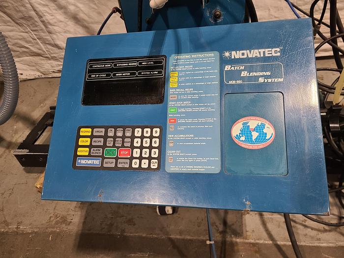 Used Novatec Complete Plastic Resin Batch Blending System