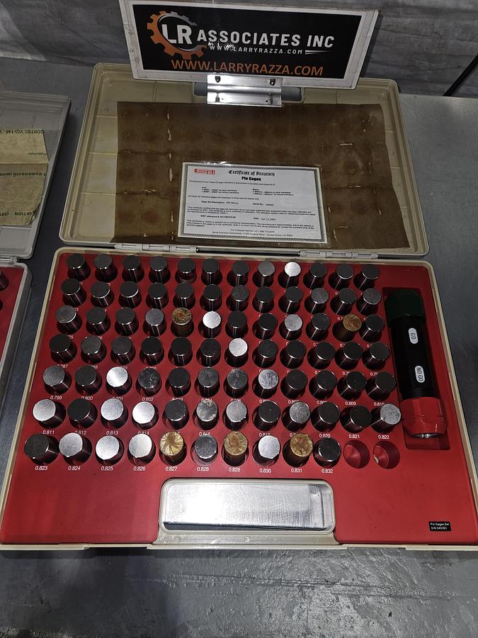 Used SPI / SWISS PRECISION INSTRUMENTS CLASS ZZ PIN GAGE SET – METRIC MINUS – M5 SERIES – GO / NO-GO HANDLE – CERTIFIED – EXCELLENT CONDITION