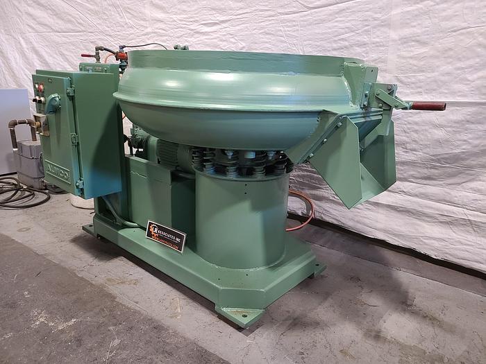 Used ALMCO 3 Cubic Ft Vibratory Finishing Machine Deburr Polish Automatic