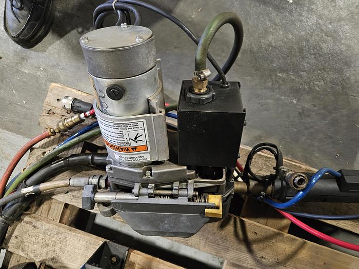 Used Miller Delta Weld 452 CV DC Welding Power Source with Miller Robotic Interface Microprocessor Weld Controller Cool mate 4 & Gun w/ Feeder... formerly on a Robot Welder