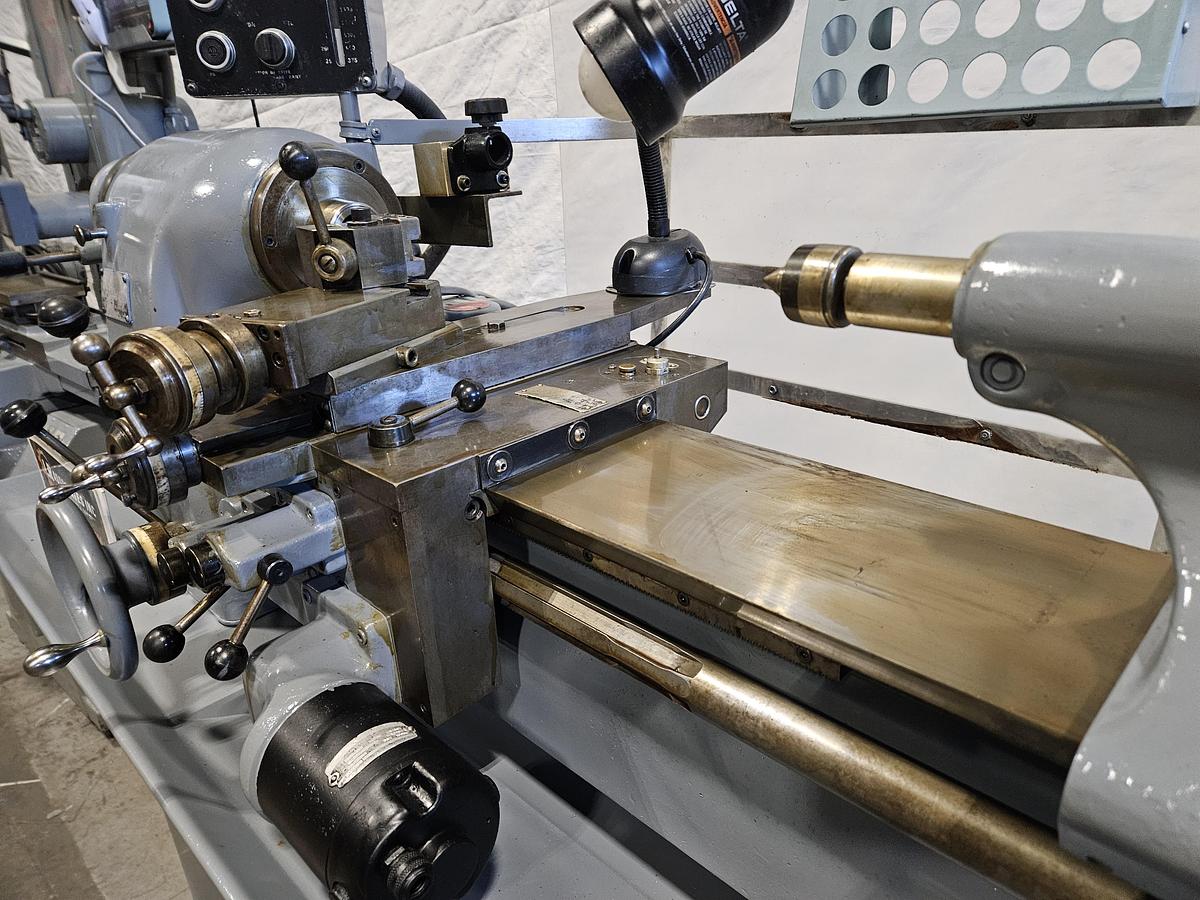 Used HARDINGE TFB TOOLROOM LATHE – ELECTRIC CARRIAGE DRIVE – 60+ COLLETS – COOLANT – TRANSFORMERS – FULL TOOLING PACKAGE