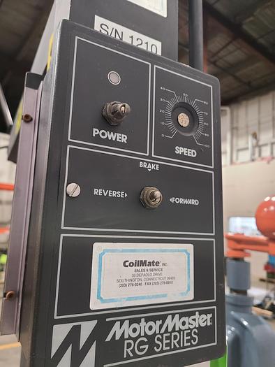 Used Coilmate 48 Inch Motorized 2500 Lb Material Stock Decoiler Payoff