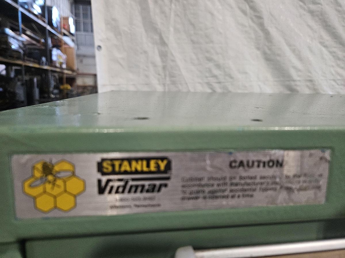 Used STANLEY VIDMAR 40" x 25" HEAVY-DUTY MODULAR STORAGE CABINET – 6 DRAWERS – INDUSTRIAL TOOLROOM – EXCELLENT CONDITION