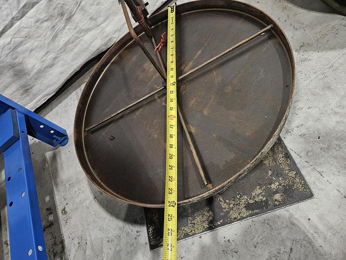 Used 24 inch Stock Reel Metal Material Strip Payoff Stamping Machine Feed 