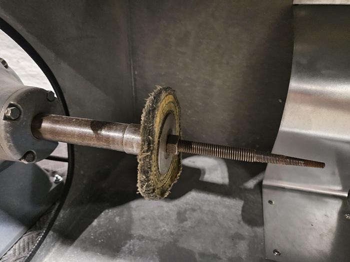 Refurbished Double Head Polishing Buffing Self Contained Machine with Dust Collector 220V 3450 RPM