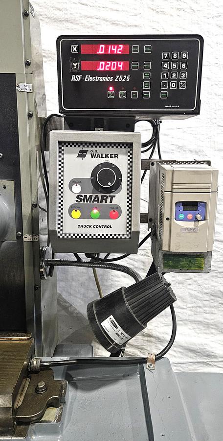 Used MITSUI MSG-200MH 6" x 12" PRECISION SURFACE GRINDER – WALKER SMART ELECTRIC CHUCK – DRO – VFD – BIJUR LUBRICATION – WORK LIGHT