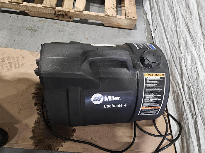 Used Miller Delta Weld 452 CV DC Welding Power Source with Miller Robotic Interface Microprocessor Weld Controller Cool mate 4 & Gun w/ Feeder... formerly on a Robot Welder