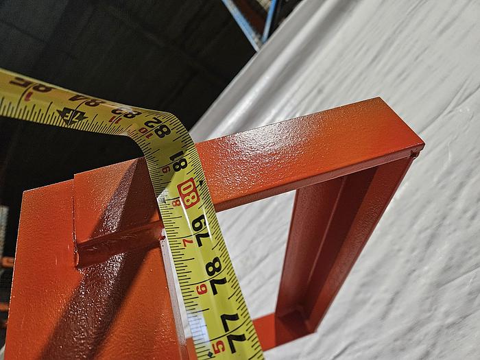 Used Beech Presto Electric Lift Truck with Roller Table Slide Heavy Items 70 inch max height 12 volt with charger