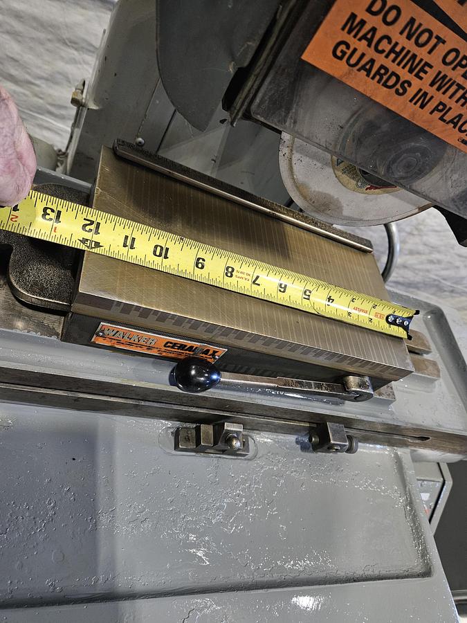 Used PARKER MAJESTIC 6" x 12" MANUAL SURFACE GRINDER – POWER Z-AXIS – DRO – ELECTRIC MAG CHUCK – SINGLE-POINT LUBE – DUAL VOLTAGE – EXCELLENT CONDITION