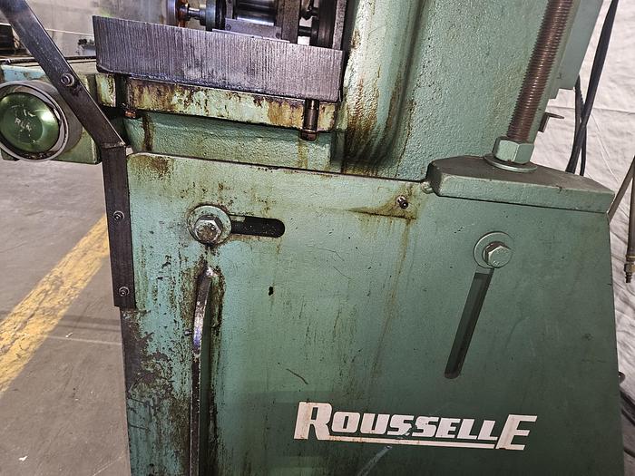 Used 15 Ton Rousselle Punch Press Air Clutch Air Brake 2" Stroke Variable Speed Control