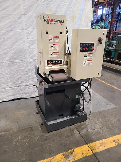 Used Timesavers Model 1111-11-0 Dry or Wet Conveyor 9" Belt Sander Mini Belt Semi Automatic
