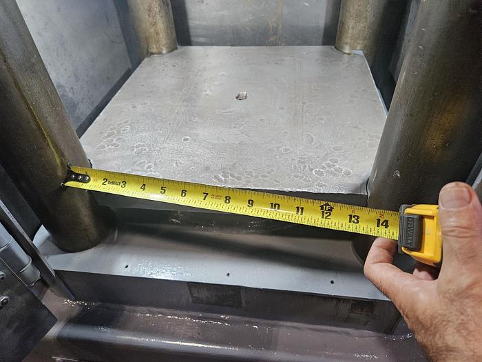 Used Clifton 200 Ton Hydraulic Hobbing Coining Press Metal Forming Brass Copper Steel Gold Silver 