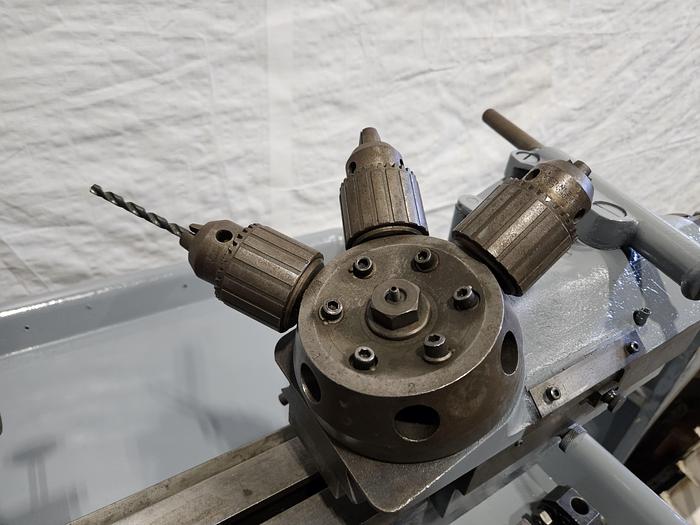Used Wade American Made Dove Tail Turret Metal Lathe with Tooling RARE!